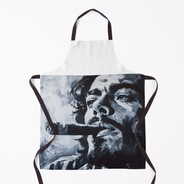 Item preview, Rebellion Resonance- Unveiling Che Guevara's Revolutionary Essence in Monochromatic Boldness designed and sold by OlfactoART Studio.