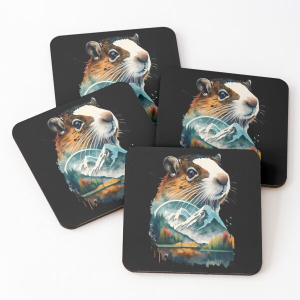 Item preview, Groundhog looking over the lake designed and sold by Ann Miu Deluxe.