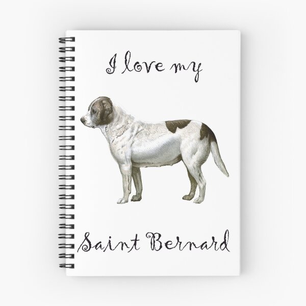 Item preview, I love my Saint Bernard Abbess Vintage Chromolithograph from Vero Shaw (1881) Illustrated Book of the Dog designed and sold by ElegantTeaTime.