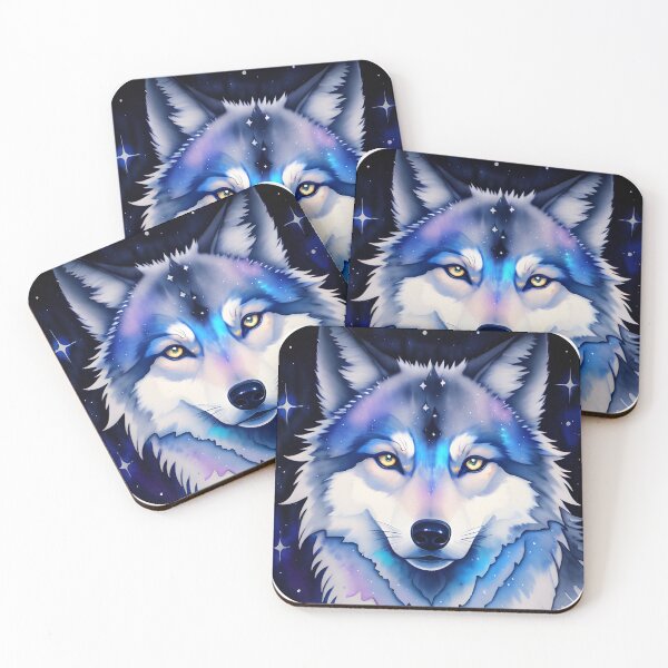 Item preview, Wolf and Stars designed and sold by WondrousThings.
