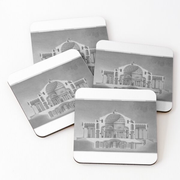 Item preview, Copy of Sections drawing for an Oratory (Memorial Chapel)  - Black and White designed and sold by SLGA-Designs.
