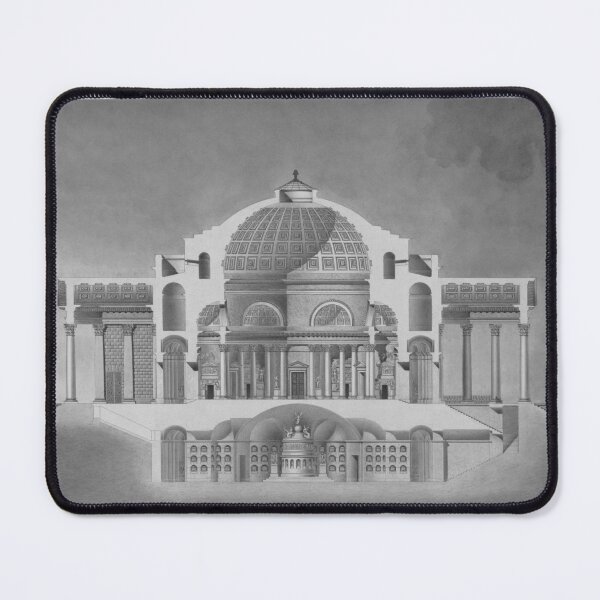 Item preview, Copy of Sections drawing for an Oratory (Memorial Chapel)  - Black and White designed and sold by SLGA-Designs.