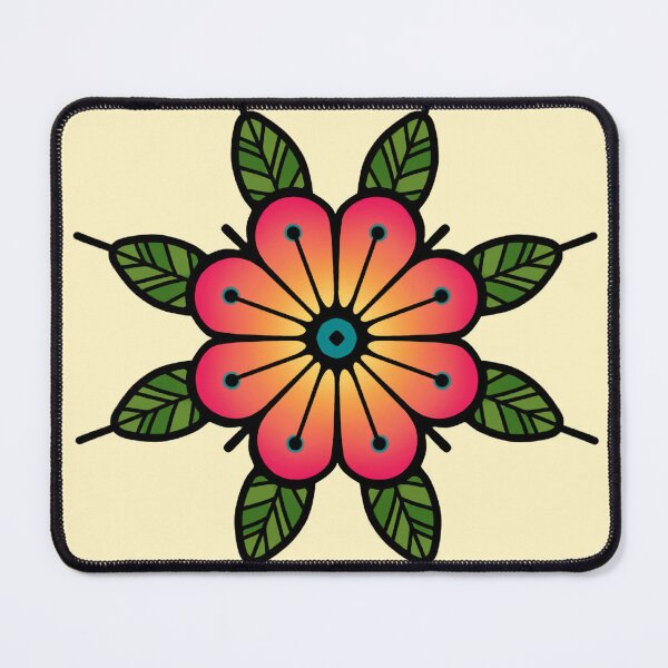 Item preview, old school tattoo flower  designed and sold by Clara  Memmoli.