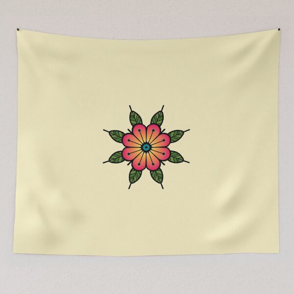 Item preview, old school tattoo flower  designed and sold by Clara  Memmoli.