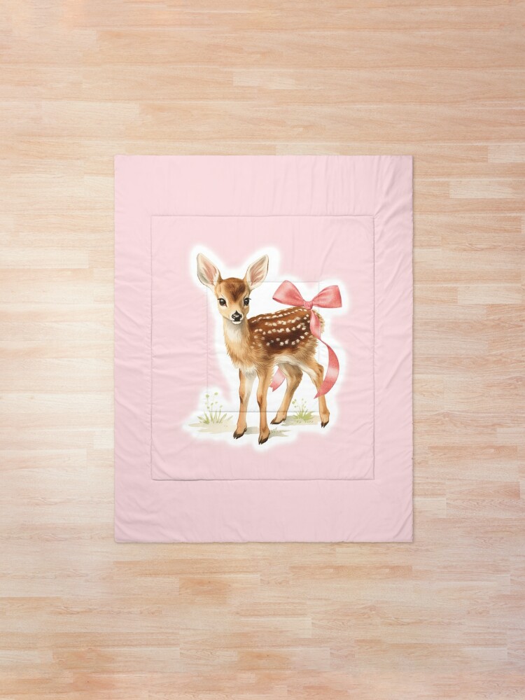 Discover Cute Fawn - Coquette Bow Style Quilt
