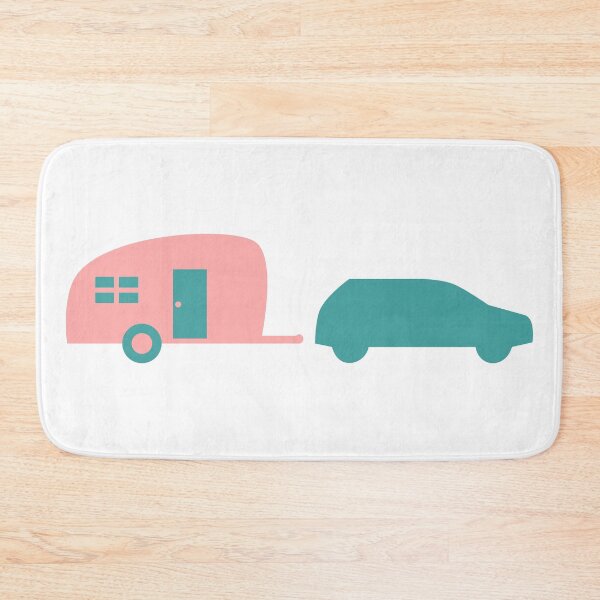 Item preview, SUV Towing Vintage Camper - Retro Colors designed and sold by Jon Mardin.