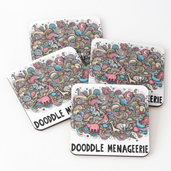 Item preview, Whimsical Doodle Menagerie designed and sold by mYaro.