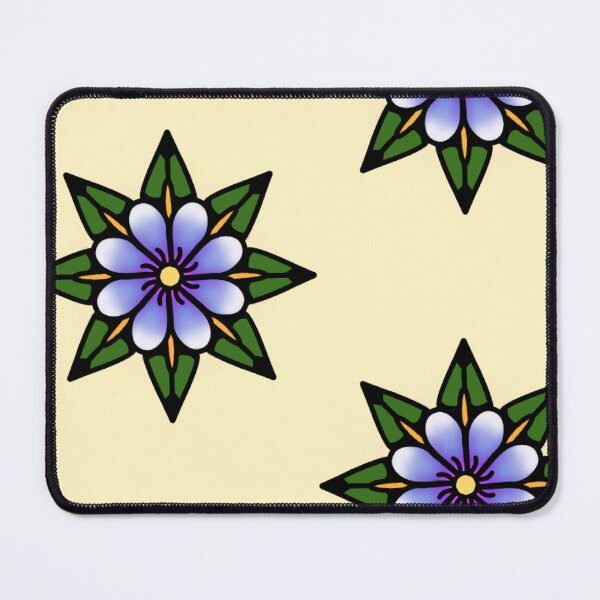 Item preview, old school tattoo style flower designed and sold by Clara Memmoli.