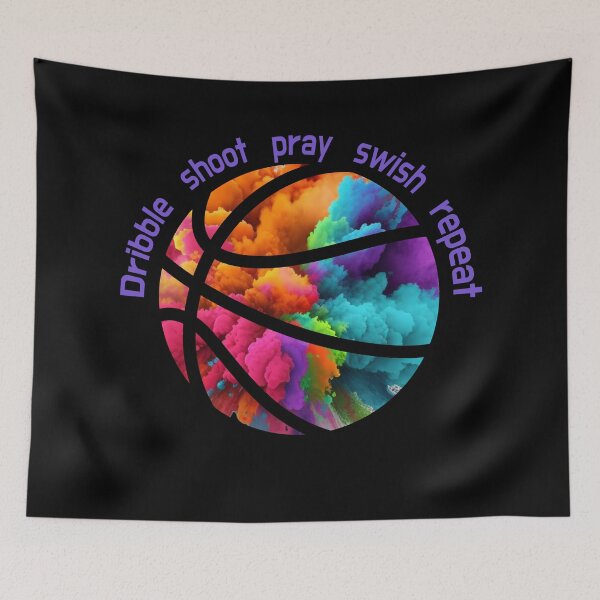 Item preview, Abstract Basketball Dribble Shoot Pray Swish Repeat designed and sold by Guess4best.
