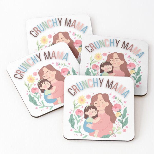 Item preview, Decorative Feminine Pink Crunchy Mama  designed and sold by FreedByJesus.