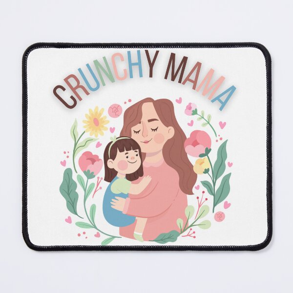 Item preview, Decorative Feminine Pink Crunchy Mama designed and sold by FreedByJesus.