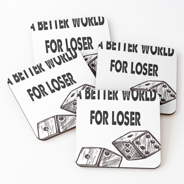 Item preview, A BETTER WORLD FOR LOSER, funny skating night. designed and sold by ImagineYourART ⭐️⭐️⭐️⭐️⭐️.