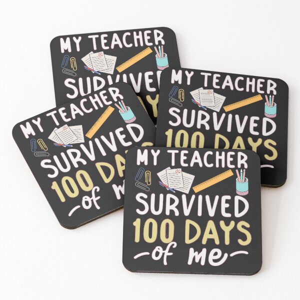 Item preview, My Teacher Survived 100 Days Of Me School Design designed and sold by Pawel Oska.