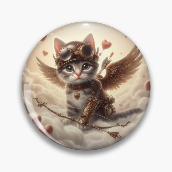 Item preview, Cupid Steampunk Kitten designed and sold by All-Kittens.
