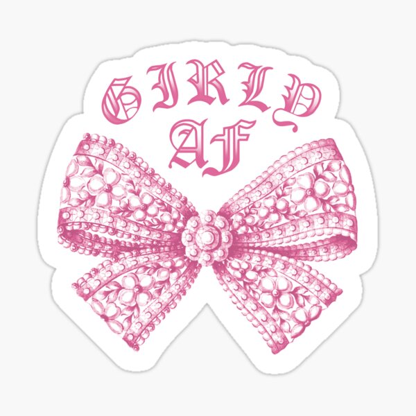 Item preview, Girly A.F. with medieval lettering designed and sold by KConradArt.