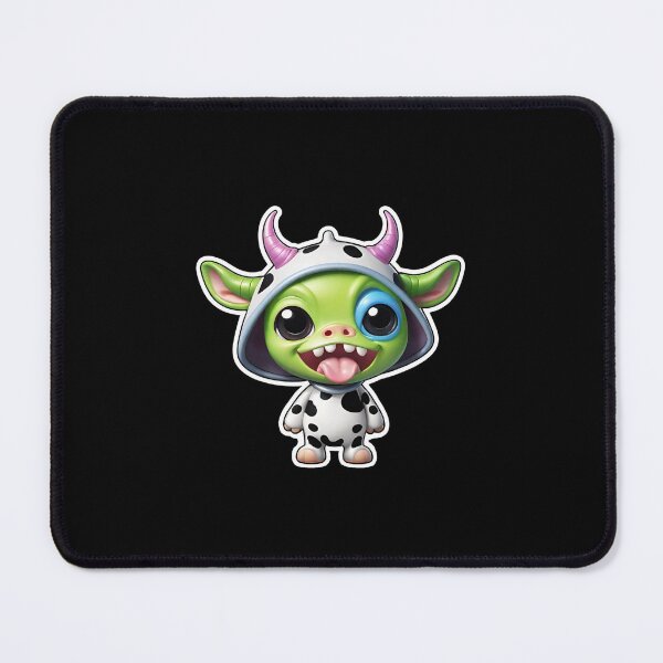 Item preview, chibi alien in cow suit designed and sold by amoebebe.