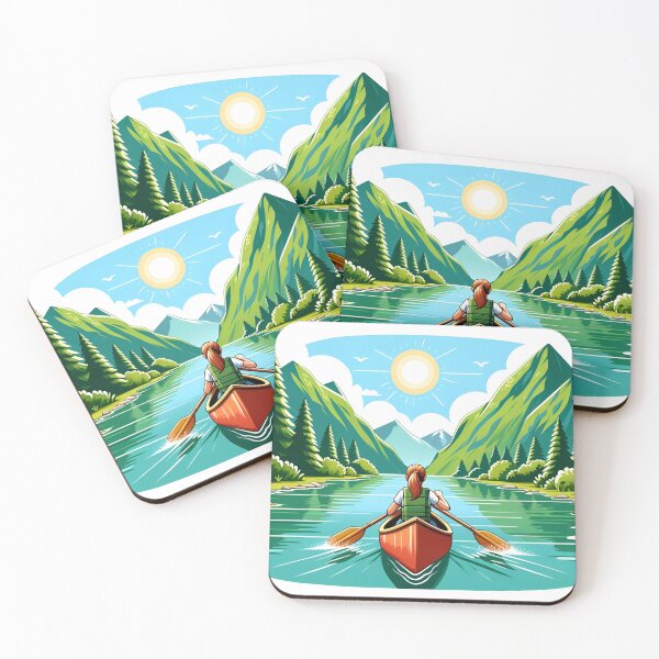 Item preview, Canoe Journey in Paradise designed and sold by RobertMartinArt.