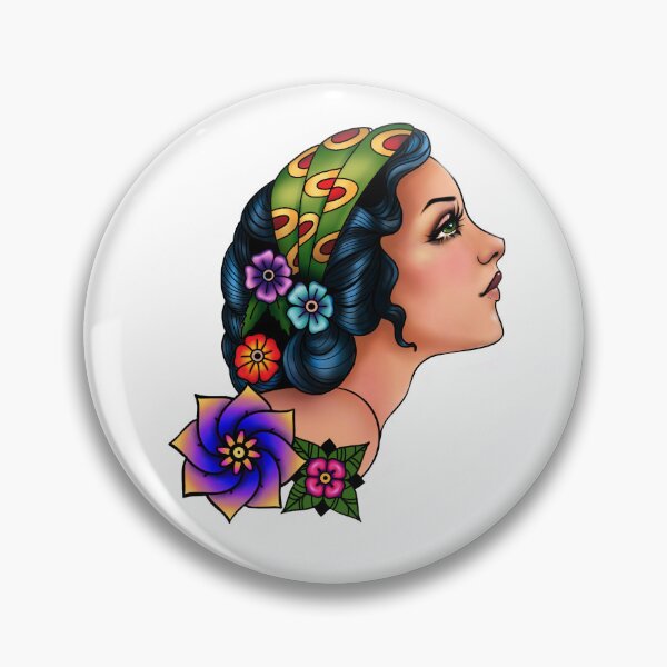 Item preview, pin up old school tattoo style  designed and sold by Clara  Memmoli.
