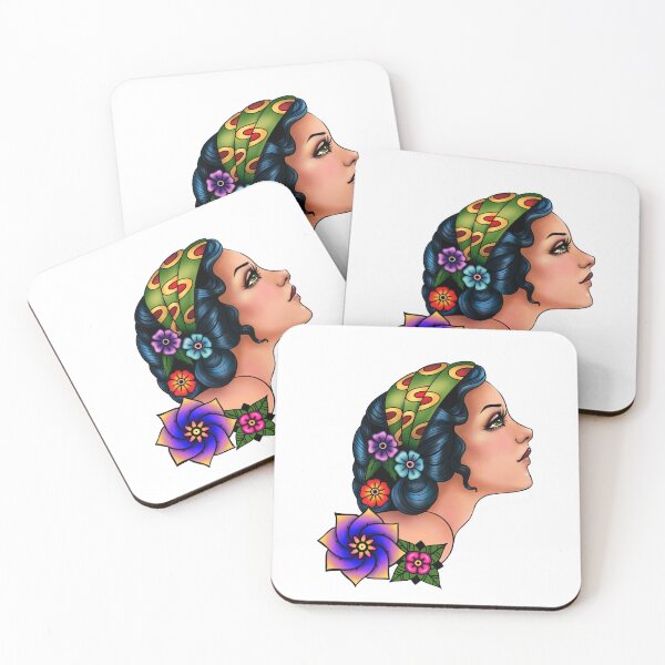 Item preview, pin up old school tattoo style  designed and sold by Clara  Memmoli.