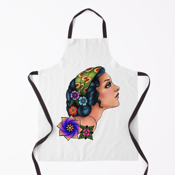 Item preview, pin up old school tattoo style designed and sold by Clara Memmoli.
