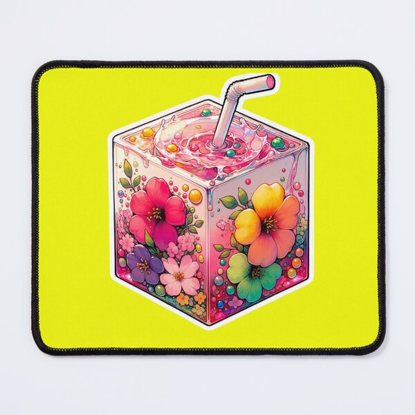 Item preview, Floral Fantasy Juice Box Sticker designed and sold by mymagicstoreus.