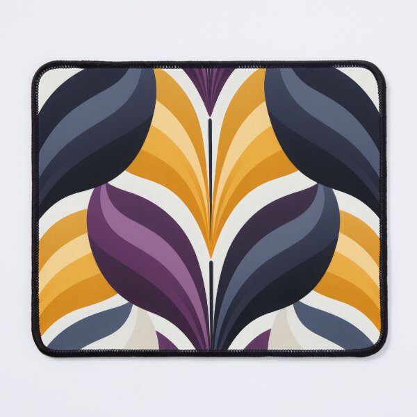 Item preview, Curvaceous Elegance: Mustard, Plum, and Slate Botanicals designed and sold by EtherealEchoes.