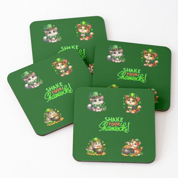 Item preview, Festive Feline St Patricks Day  designed and sold by WoodburyLake.