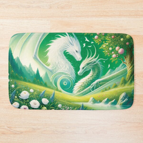 Item preview, Gentle Wings Dragon Lovers Above the Peony Fields designed and sold by FriskyLemur.