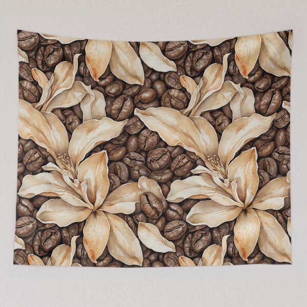 Item preview, Coffee beans with vanilla flowers designed and sold by PragmaticP.