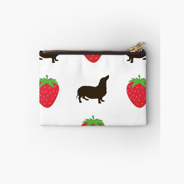 Item preview, Doxie strawberry pattern designed and sold by TheDoxieCo.