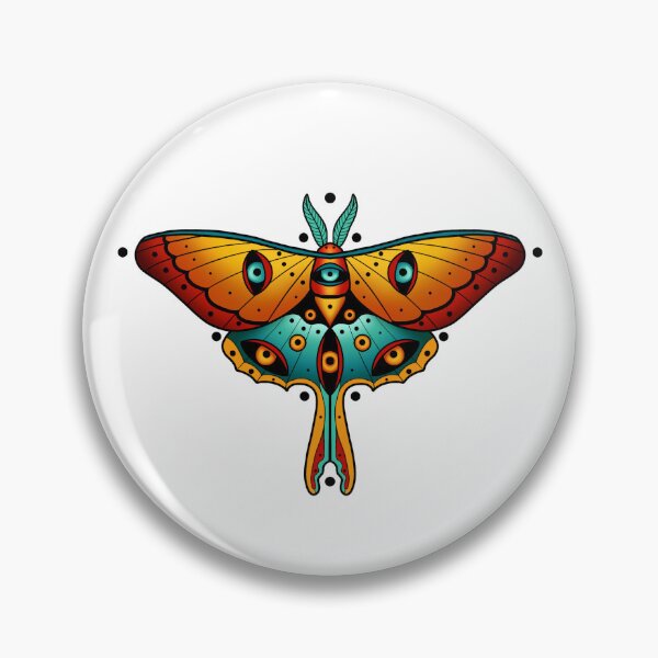 Item preview, Old School Moth  designed and sold by Clara  Memmoli.