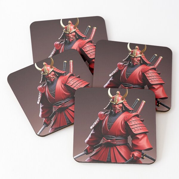 Item preview, Cartoon red samurai designed and sold by designJasmin.