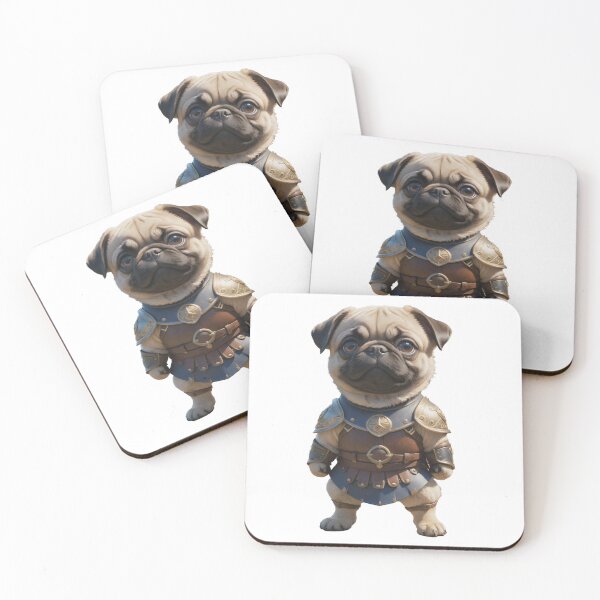 Item preview, Strong Gladiator Pug Dog designed and sold by GiwuArt777.