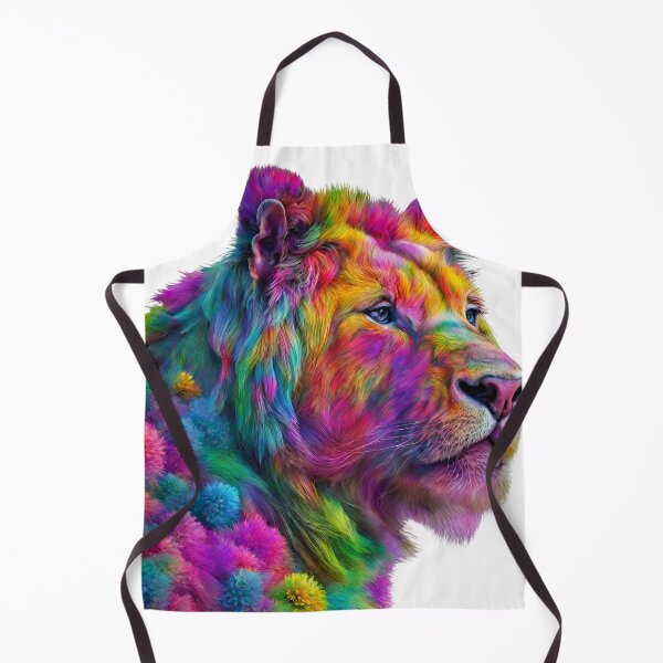 Item preview, multicolored lion designed and sold by VanyAshop.