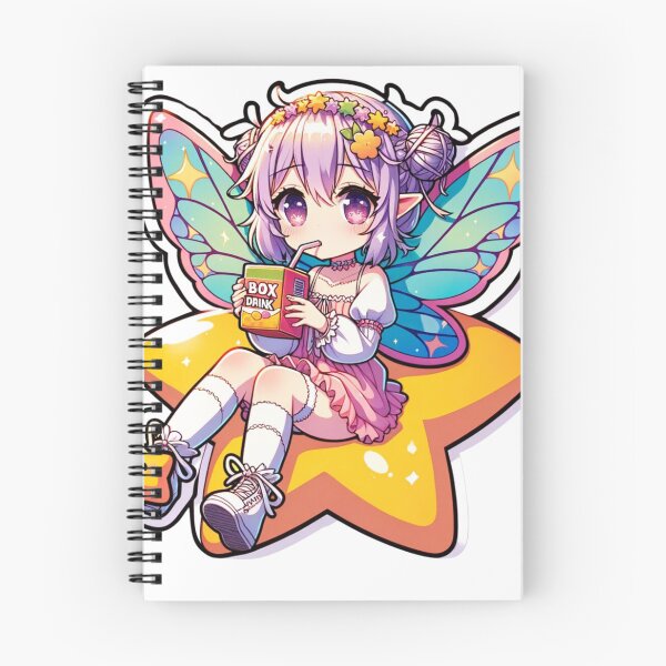Item preview, Anime Fairy with Box Drink Sticker designed and sold by mymagicstoreus.
