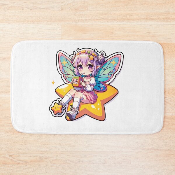 Item preview, Anime Fairy with Box Drink Sticker designed and sold by mymagicstoreus.