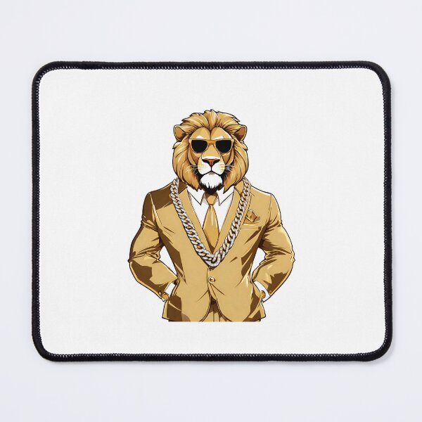 Item preview, Rich Luxurious Golden Diamond Lion Classic designed and sold by Majestic Paws.