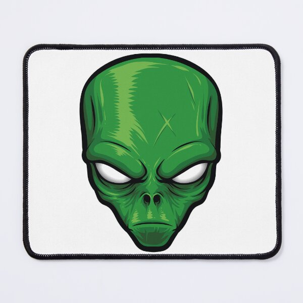 Item preview, Enigmatic Extraterrestrial: Intriguing Green Alien Head designed and sold by OpsDesing.