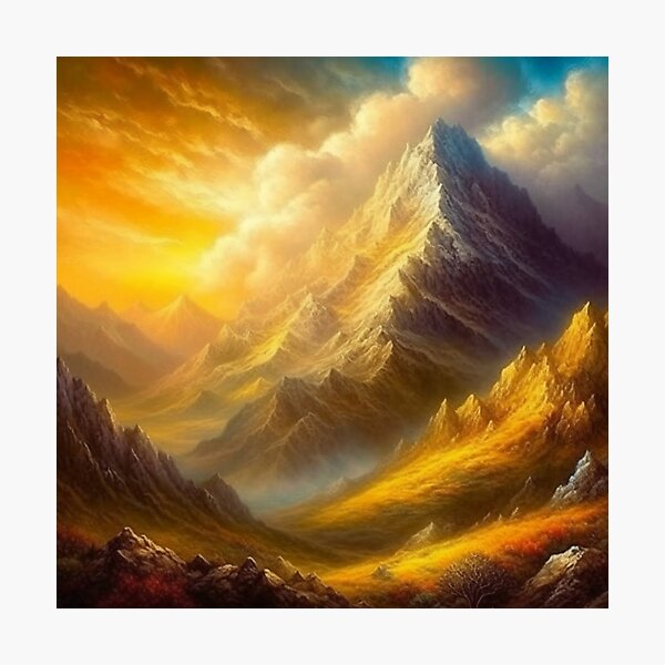 Item preview, The heavenly mountain designed and sold by EpicArtPrints.