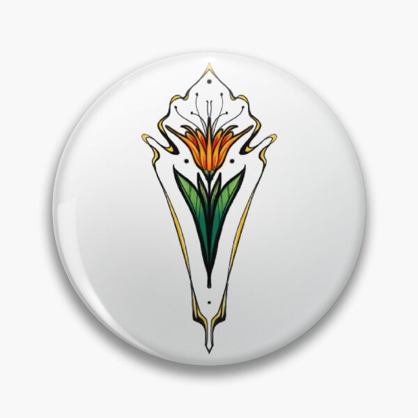 Item preview, art nouveau flower designed and sold by Clara  Memmoli.
