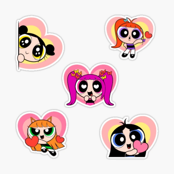 NewJeans NWJNS New Jeans Powerpuff girls sticker pack Hanni Hyein