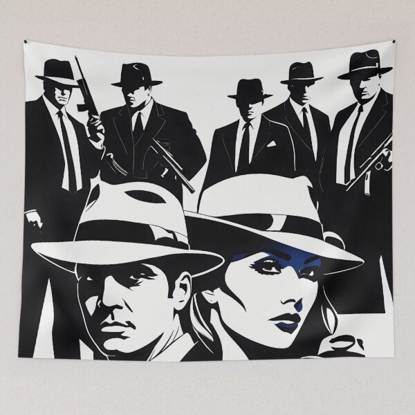Item preview, Mafia Revealed in Art: Digital Silhouettes as Visual Chronicles designed and sold by Artedig.