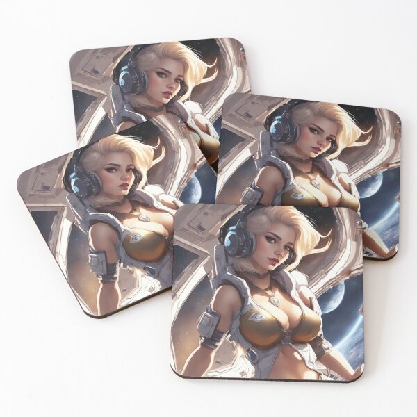 Item preview, Blonde Space-Travelling Gamer Girl designed and sold by CailaStyle.