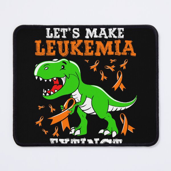 Item preview, Leukemia Dinosaur Orange Ribbon Hematologist Reptile Fossil designed and sold by MobyStickers.