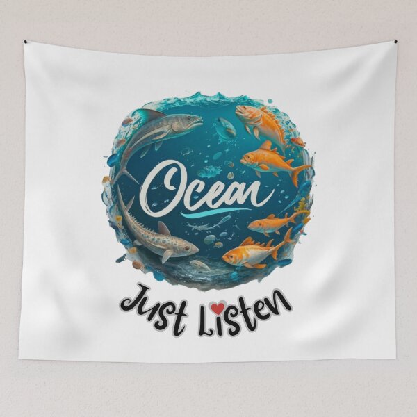 Item preview, Just Listen To The Ocean  designed and sold by Psycho-Crazy.