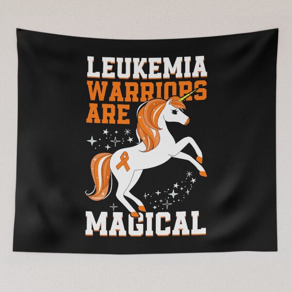 Item preview, Leukemia Warrior Magical Hematologist Unicorn Orange Ribbon designed and sold by MobyStickers.