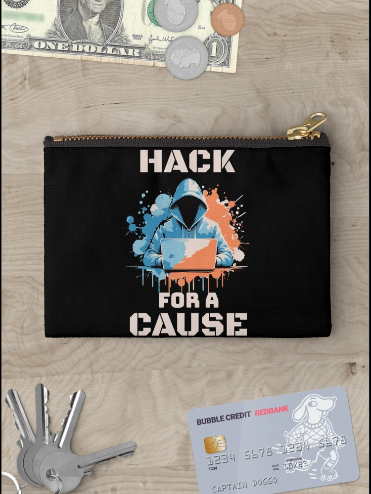 Thumbnail 3 of 4, Zipper Pouch, Ethical Hacker Computer Hacking Cybersecurity Coding Hacker Gift designed and sold by HosvPrint .s.