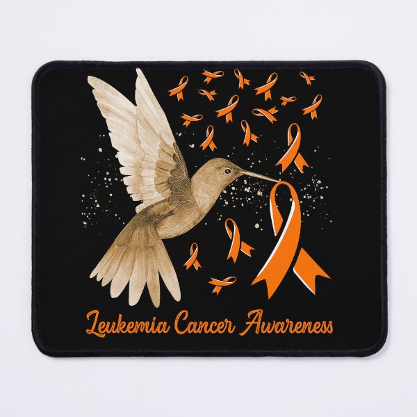 Item preview, Hummingbird Orange Sunflower Leukemia Cancer Awareness Month designed and sold by MobyStickers.