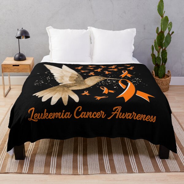 Item preview, Hummingbird Orange Sunflower Leukemia Cancer Awareness Month designed and sold by MobyStickers.