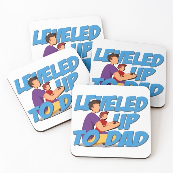Item preview, Leveled Up To Dad, Father, Son, Daughter, designed and sold by Henrylizarraga.